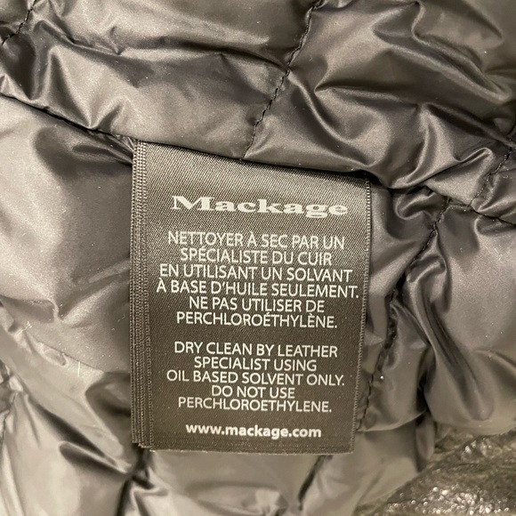 Mackage YOANA removable fur leather jacket xxs - Picture 6 of 6